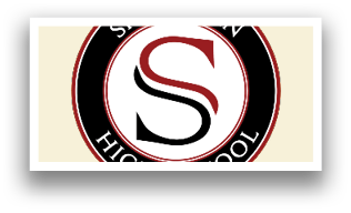 A logo for a high school, featuring a red and white circle with the letters S, P, A, R, K, M, and N. AI generated content