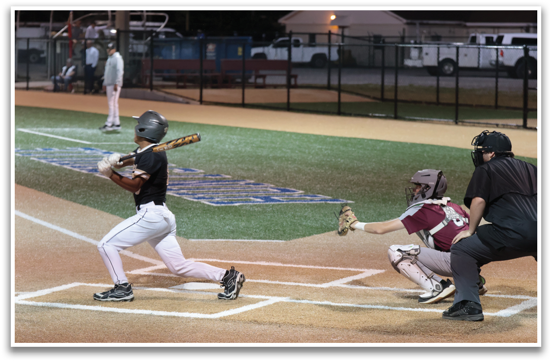 A baseball player is swinging a bat at a ball, while a catcher and an umpire watch. AI generated content