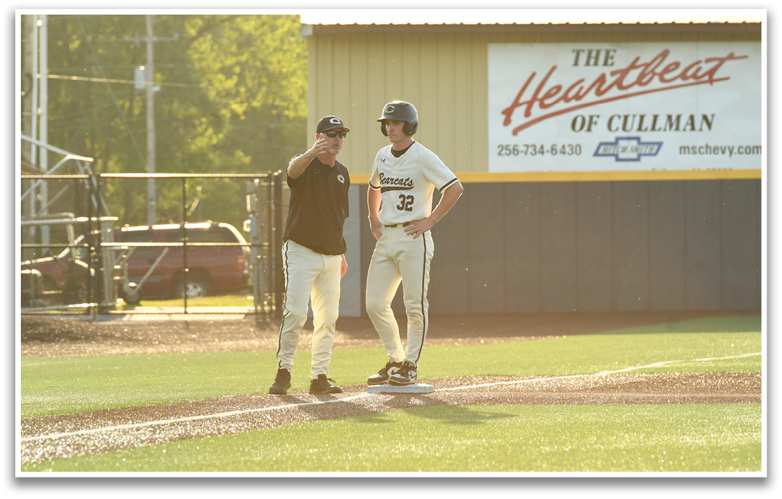 Two men are standing on a baseball field, one of them wearing a baseball glove. AI generated content