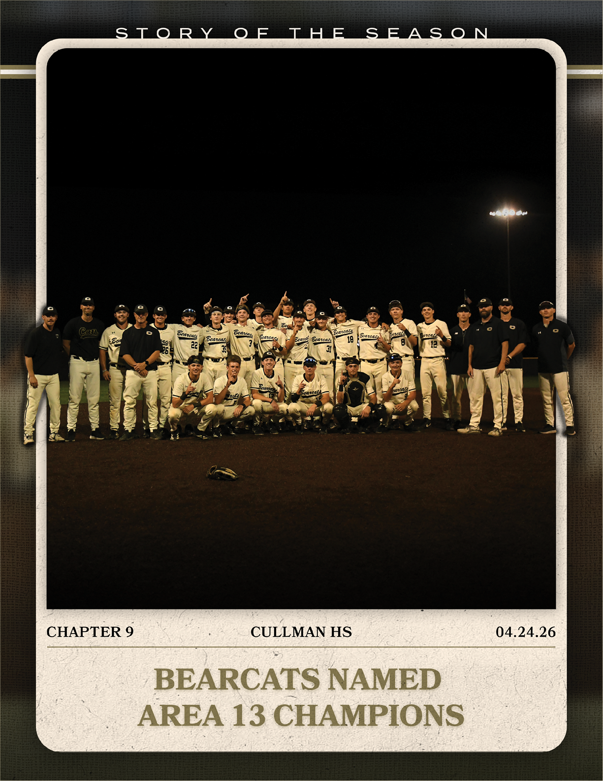 A group of baseball players posing for a photo. AI generated content