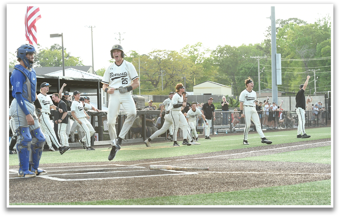 A group of baseball players celebrating a win. AI generated content