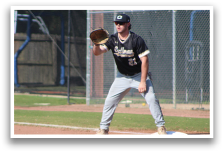 A baseball player in a black and white uniform is standing on the field, holding a baseball glove and preparing to catch a ball. AI generated content