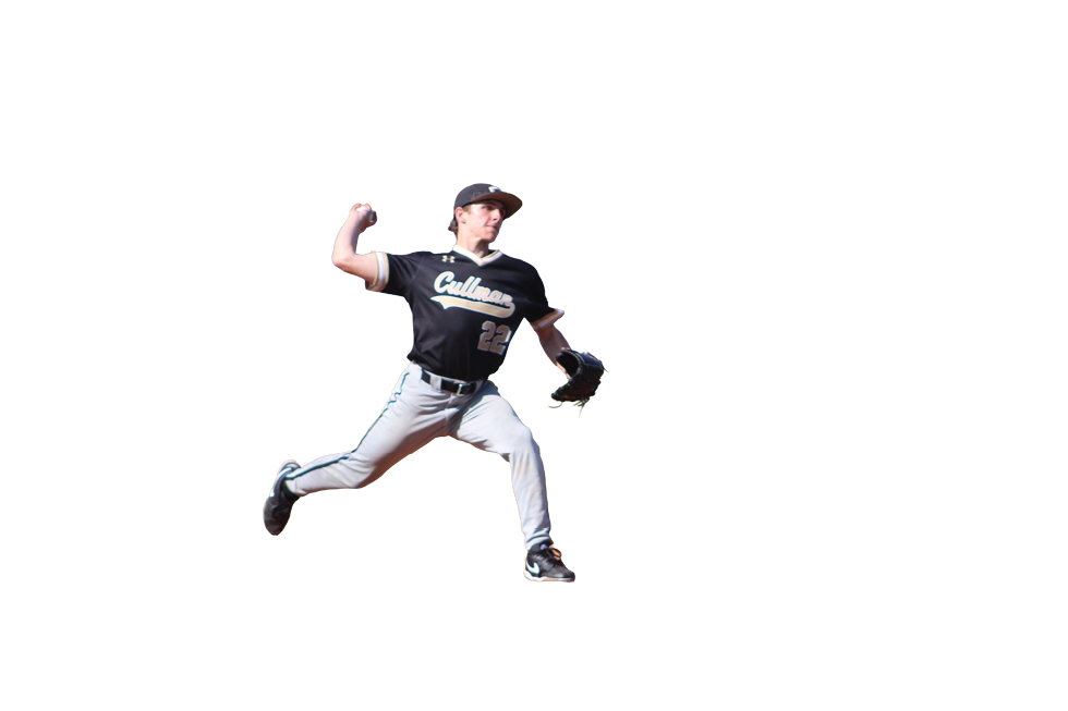 A baseball player in a black jersey is in the process of throwing a ball. AI generated content