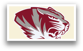 A tiger's head with its mouth open, showing its teeth. AI generated content