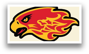 A yellow and red bird with a flame design on its chest. AI generated content