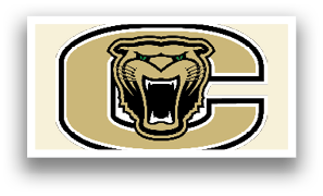 A logo for a college features a paw, mouth, and eyes. AI generated content