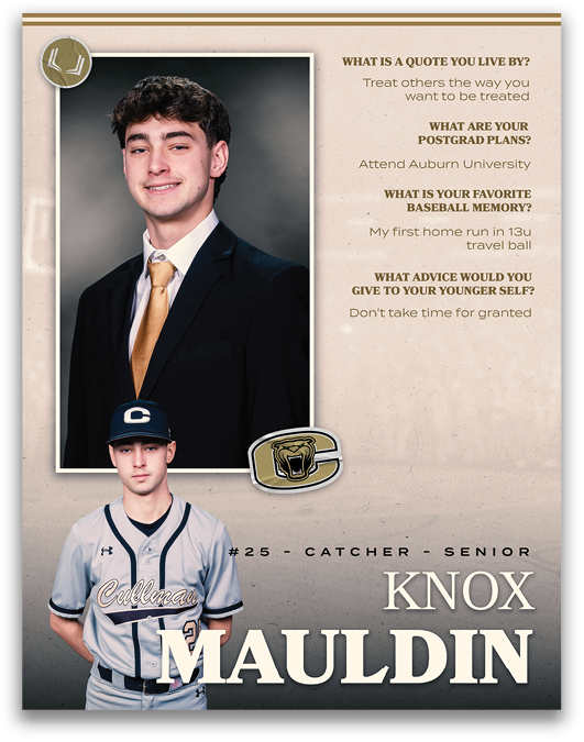 A baseball player named Knox Mauldin. Description generated by AI