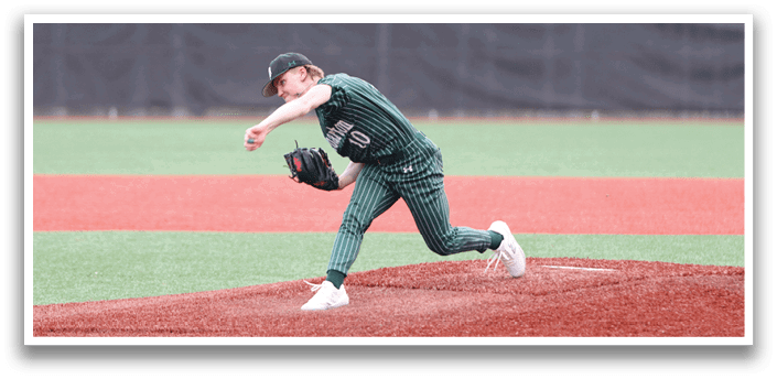 A group of baseball players are warming up on the field. Description generated by AI