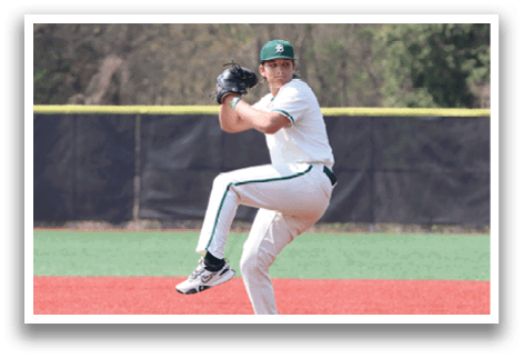 A baseball player in a white uniform is pitching a ball. Description generated by AI