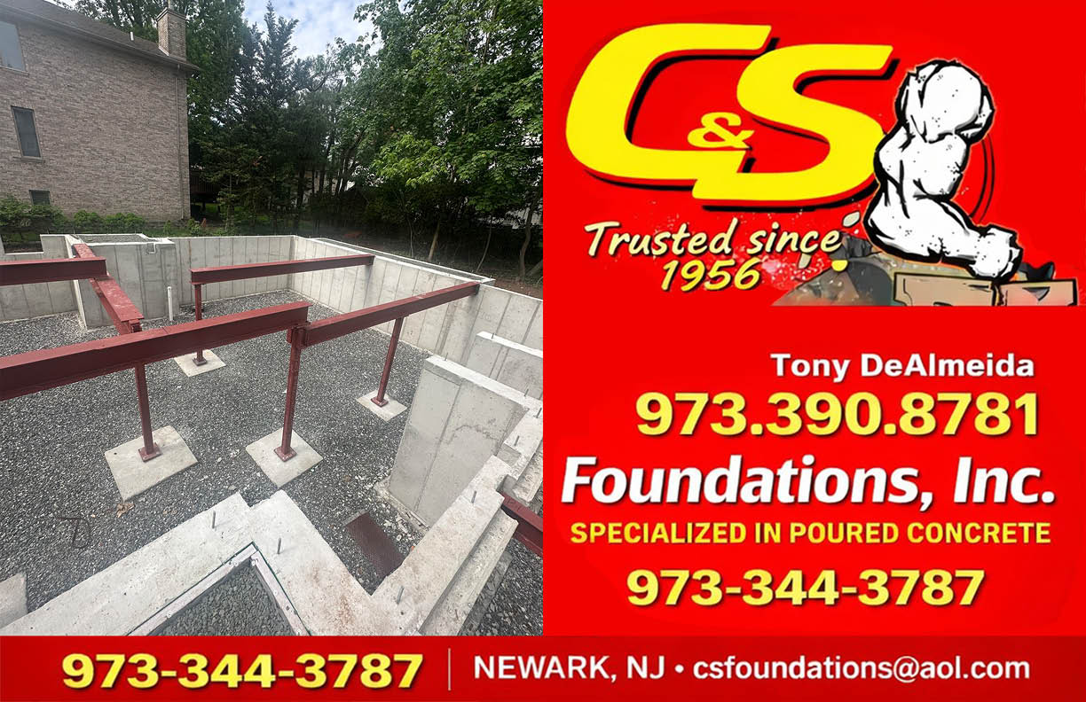 A red and white sign advertising a company. Description generated by AI