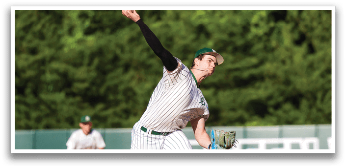 A baseball player is swinging a bat. Description generated by AI