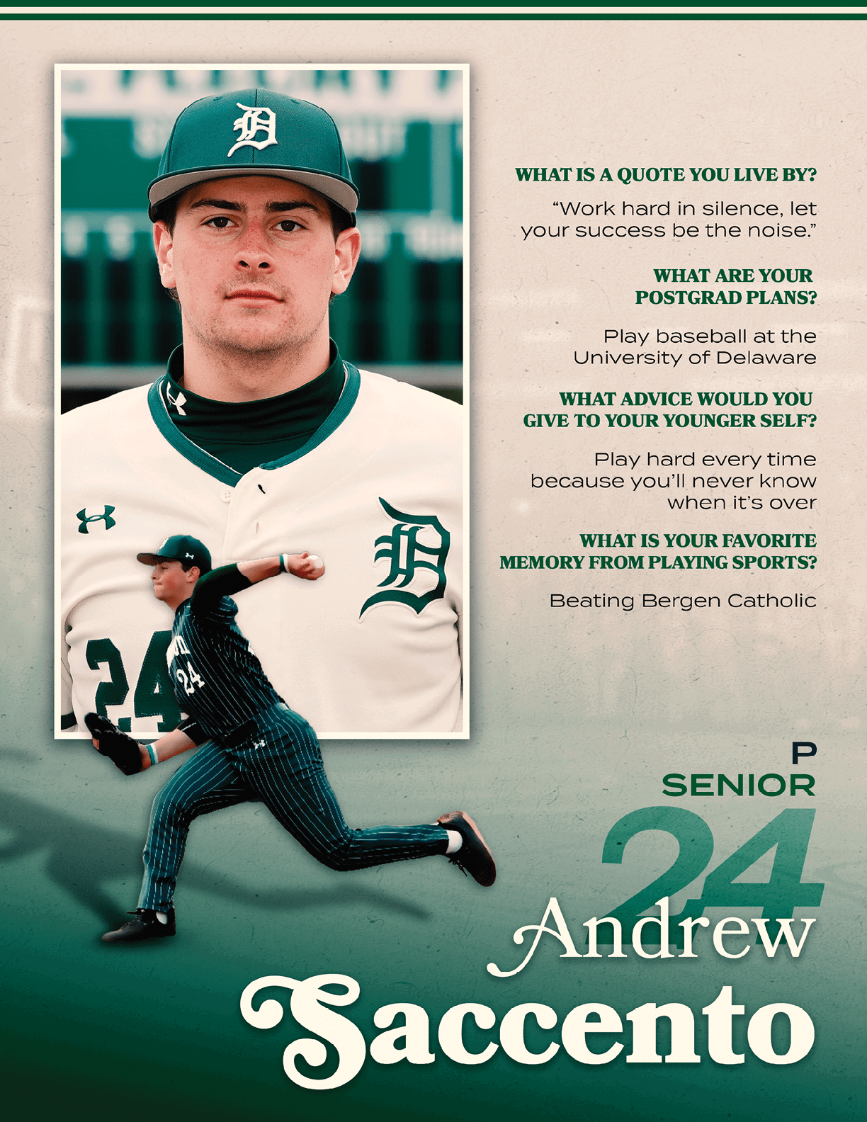 A baseball player named Lorenzo Masselli. Description generated by AI
