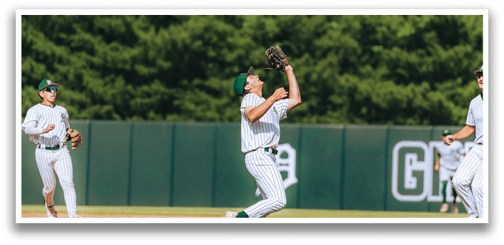 A baseball player on the field. Description generated by AI