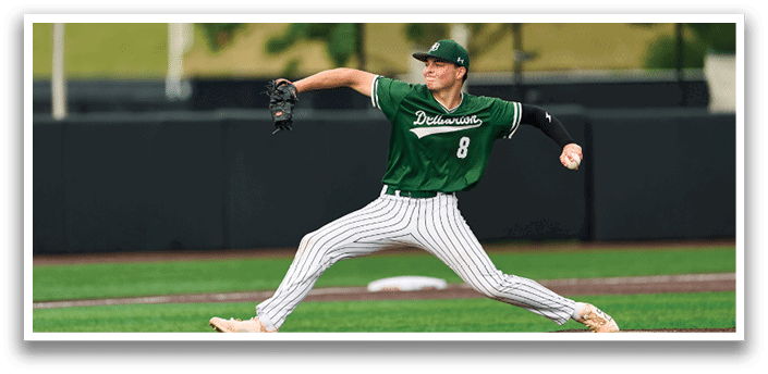 A baseball player on the field. Description generated by AI