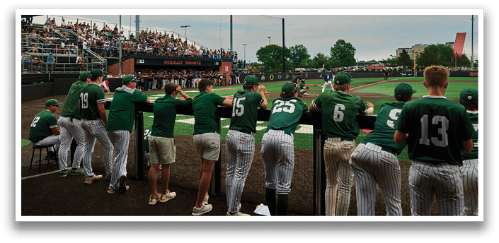 A baseball player on the field. Description generated by AI