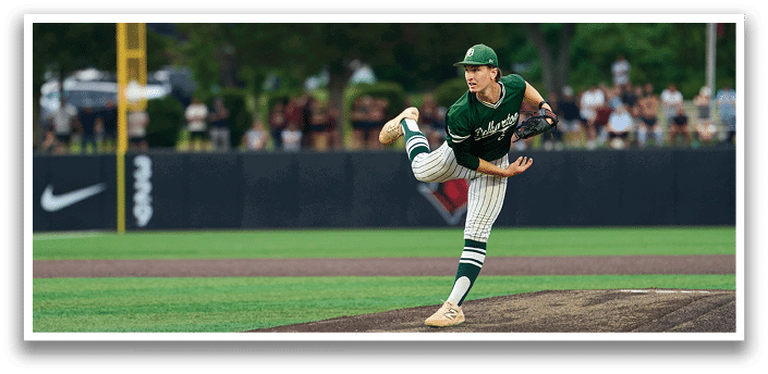 A baseball player on the field. Description generated by AI