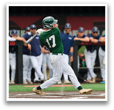 A baseball player is standing on the field. Description generated by AI
