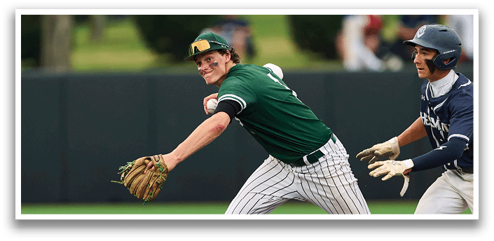 A baseball player on the field. Description generated by AI