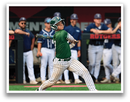 A baseball player is sliding into home plate. Description generated by AI