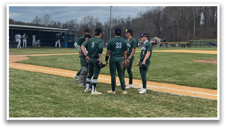 A group of baseball players on a field. Description generated by AI