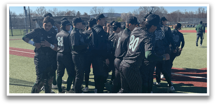 A group of people standing on a baseball field. Description generated by AI