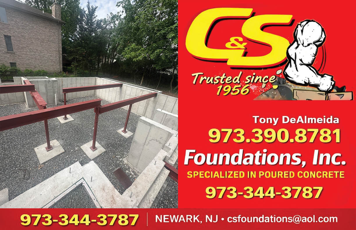 A red and white sign advertising a company. Description generated by AI