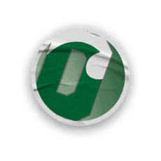 A collection of stickers with various sports and logos, including a basketball net and a green D logo. AI generated content