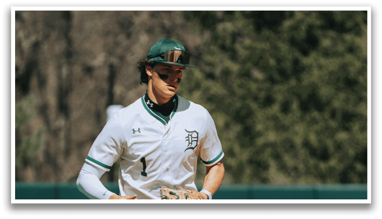 A baseball player running on the field. Description generated by AI