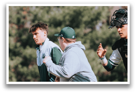 A baseball player running on the field. Description generated by AI