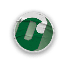 A collection of stickers with various sports and logos, including a basketball net and a green D logo. AI generated content