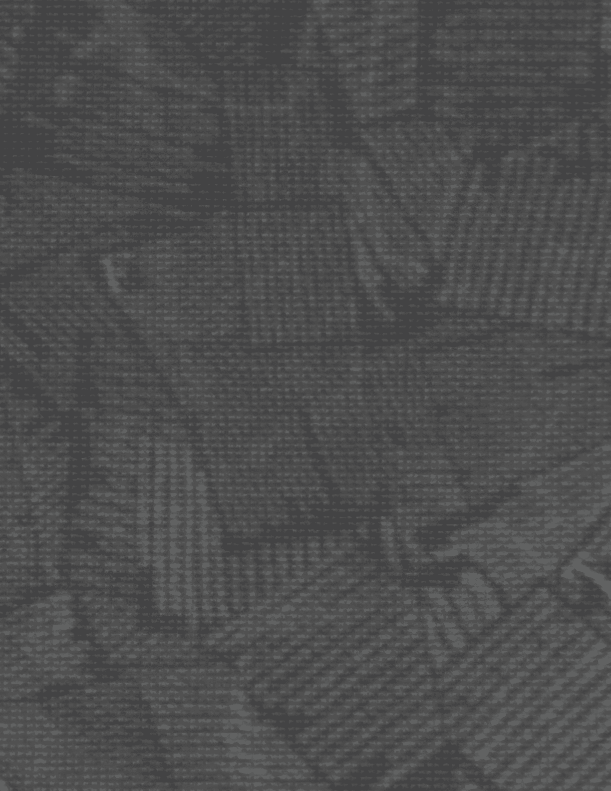 A black and white photo of a floor with a pattern of squares. Description generated by AI