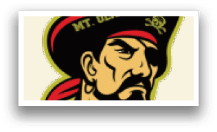 A pirate logo for the Marauders. Description generated by AI