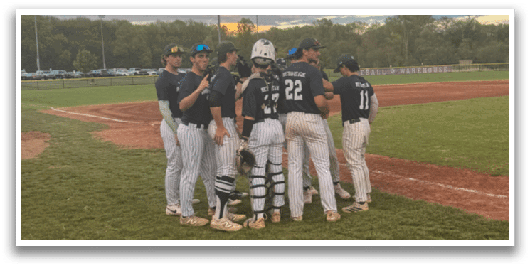 A group of baseball players on a field. Description generated by AI
