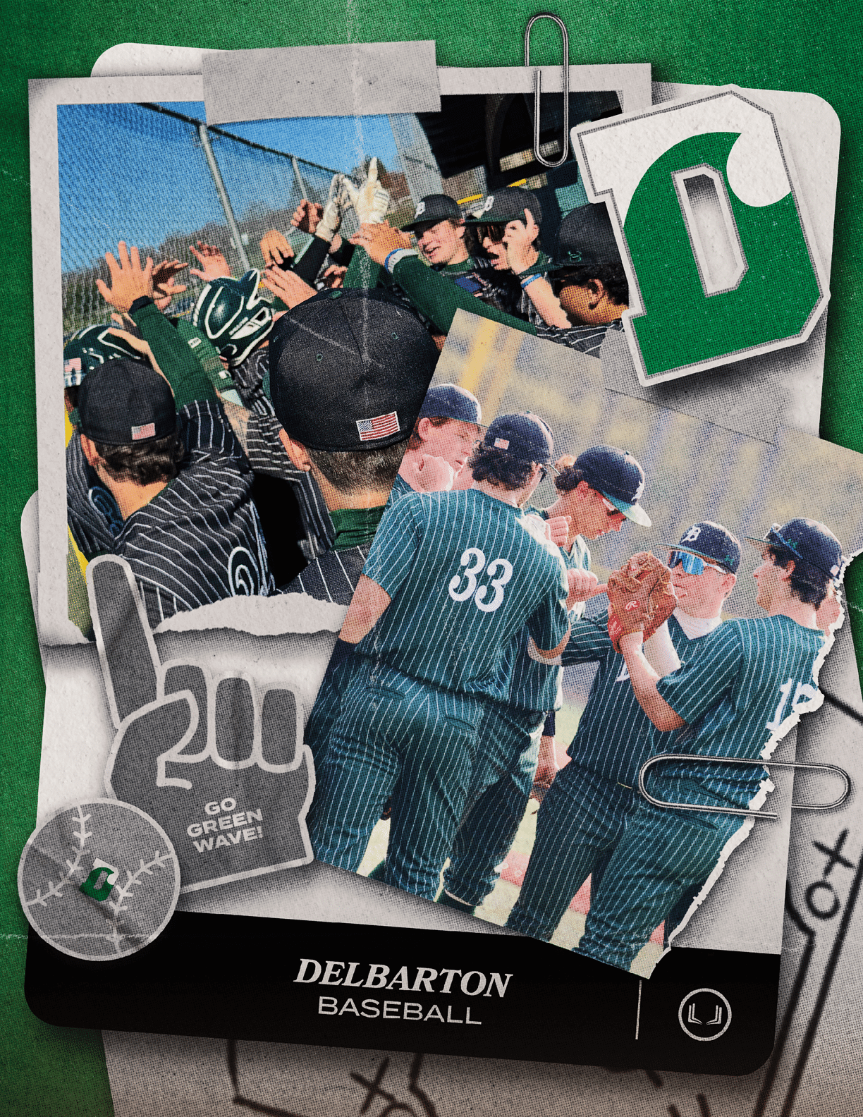 A baseball team posing for a picture. Description generated by AI