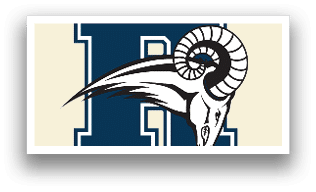 A ram's head with a blue background. Description generated by AI