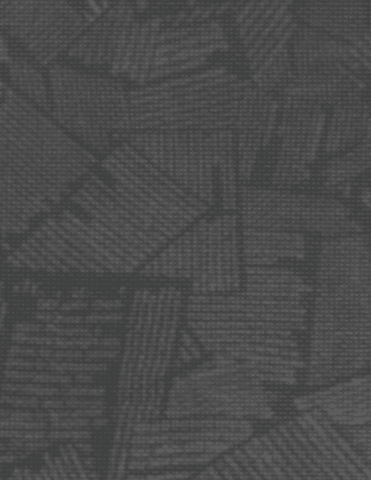 A black and white photo of a floor with a pattern of squares. Description generated by AI