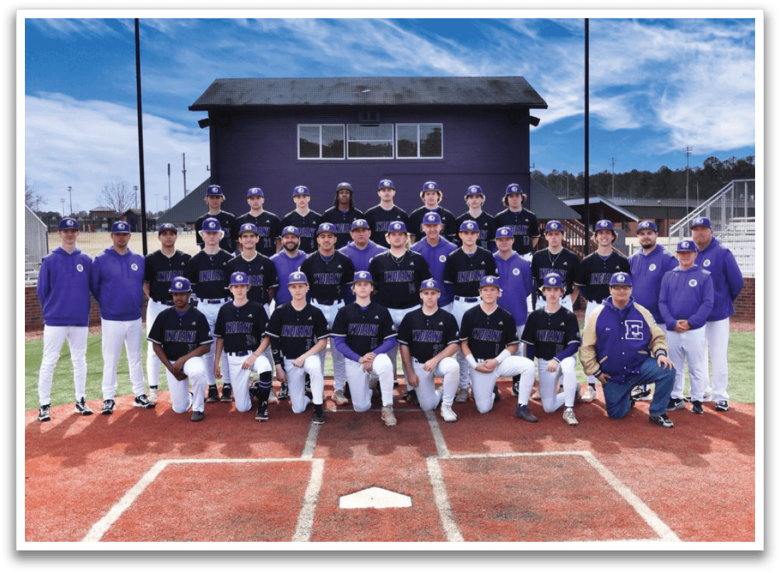 Baseball team posing for a picture on the field. AI generated content