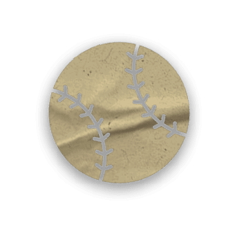 A collection of logos and symbols, including a baseball glove, a baseball, a football, and a hand. AI generated content