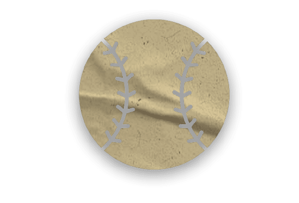 A collection of logos and symbols, including a baseball glove, a baseball, a hand, a football, a soccer ball, and a map of Georgia. AI generated content