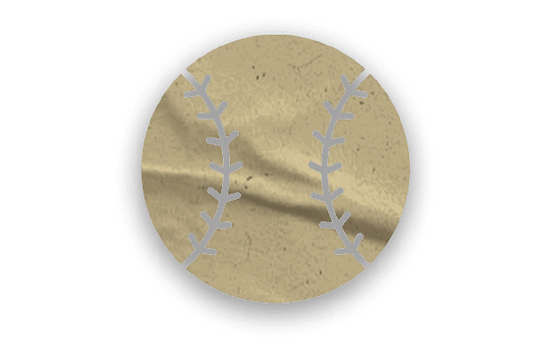 A collection of logos and symbols, including a baseball glove, a baseball, a hand, a football, a soccer ball, and a map of Georgia. AI generated content
