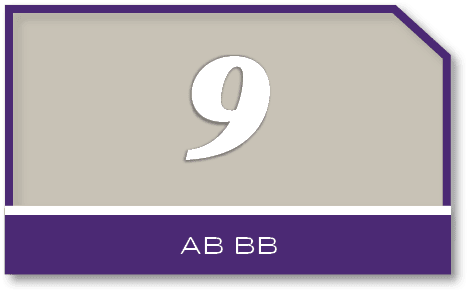 9,AB B