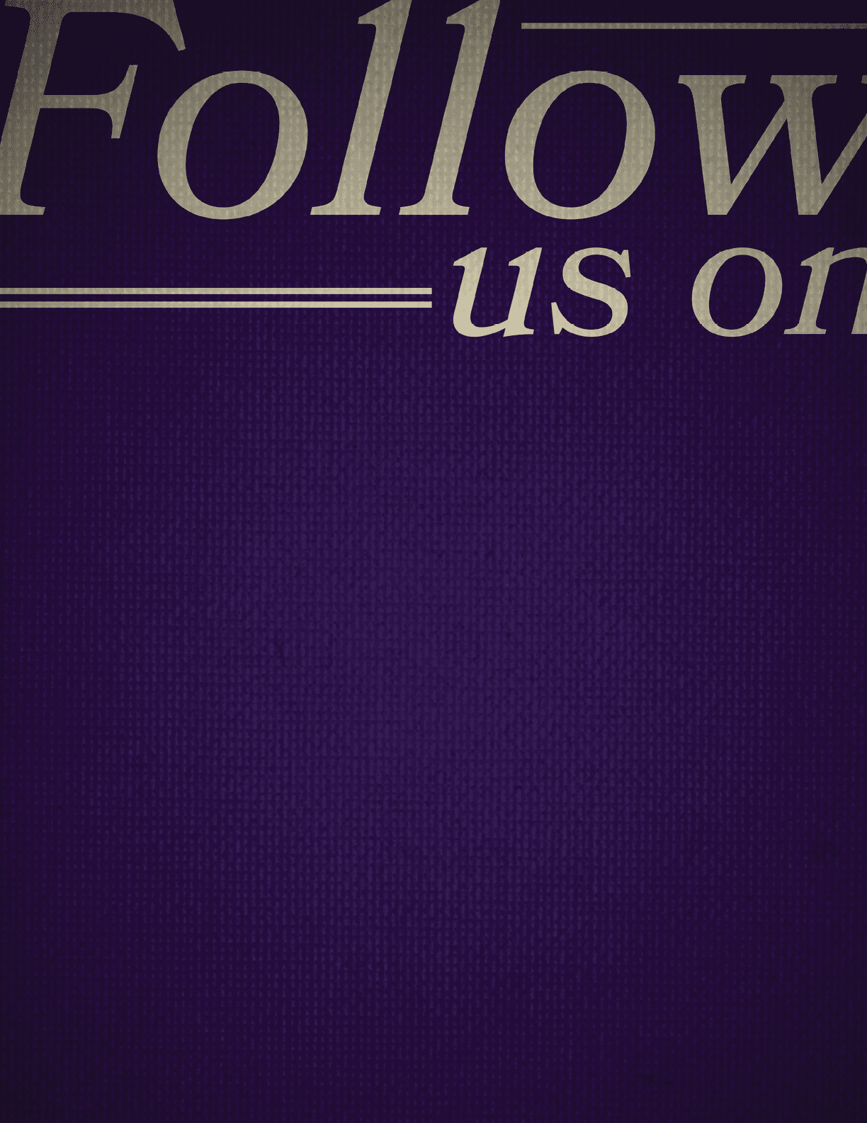 A brown paper with the words “follow us on" written on it. AI generated content