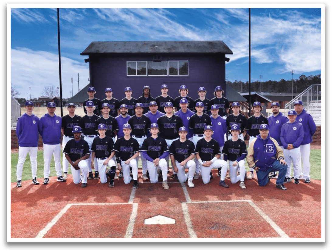Baseball team posing for a picture on the field. AI generated content