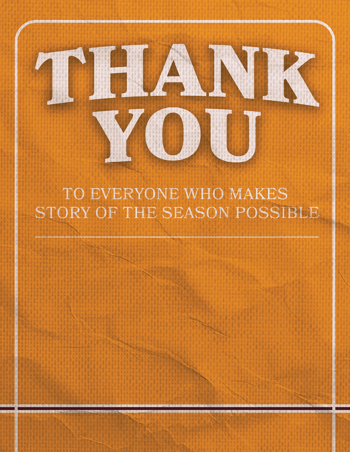A thank you note written on an orange piece of paper. AI generated content