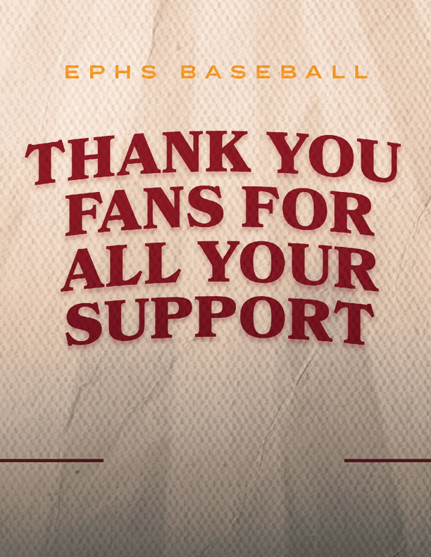 A sign that says “Thank Fans for All Your Support" on it. AI generated content