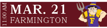 FARMINGTON,MAR. 21,11:00 A
