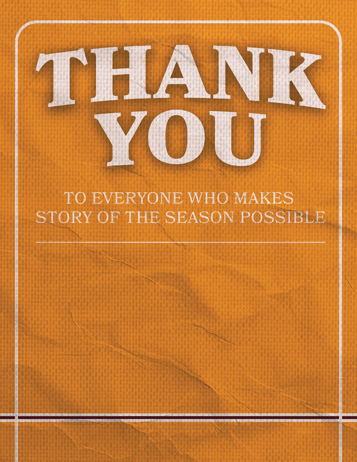 A thank you note written on an orange piece of paper. AI generated content