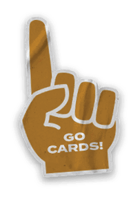 A collection of stickers featuring a baseball player, a fan, a baseball glove, a baseball bat, a fan holding up a sign, and a fan holding up a card. AI generated content