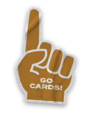 A collection of stickers featuring a baseball player, a fan, a baseball glove, a baseball bat, a fan holding up a sign, and a fan holding up a card. AI generated content