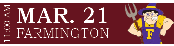 FARMINGTON,MAR. 21,11:00 A